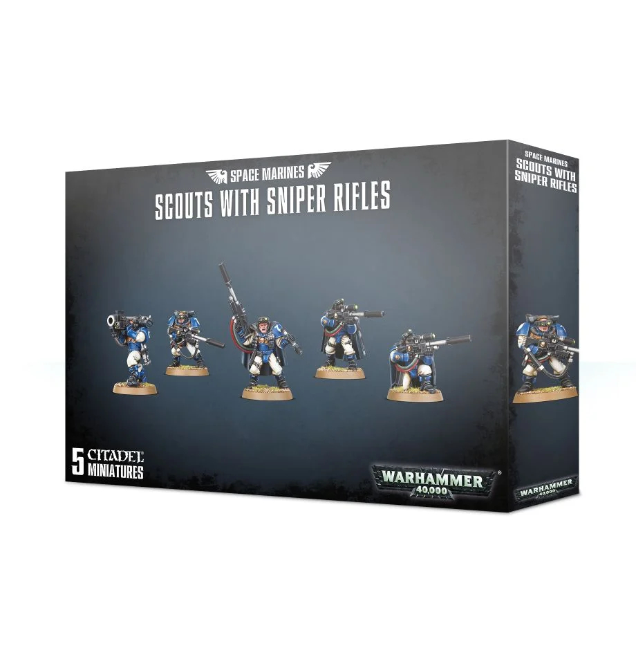 Space Marines: Scout Squad w. Sniper Rifles