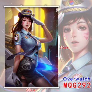 Overwatch D.Va police Banner 60x90