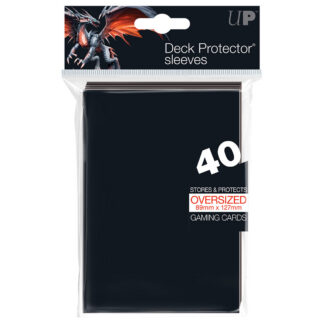 UP Top Loading Oversized Deck Protector Black 40