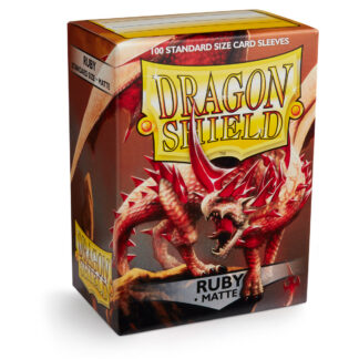Dragon Shield Matte Sleeves - Ruby 100