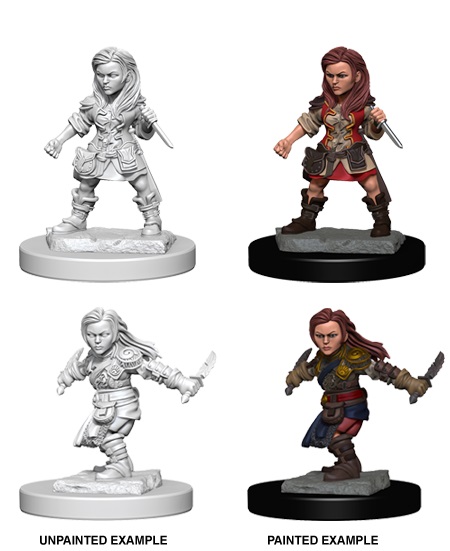 D&D Nolzur's Marv. Min. - Halfling Female Rogue
