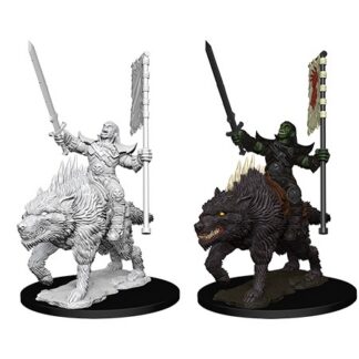 Pathfinder Deep Cuts - Orc on Dire Wolf