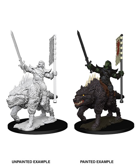 Pathfinder Deep Cuts - Orc on Dire Wolf