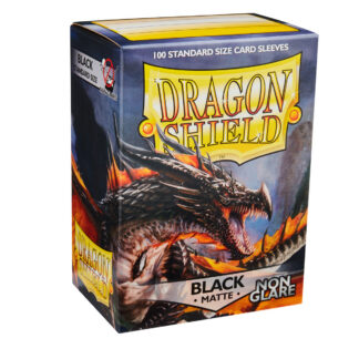 Dragon Shield Matte Non-Glare Sleeves - Black 100