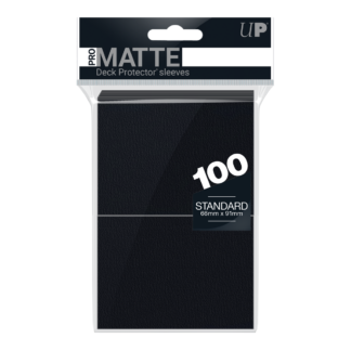 UP PRO-Matte Deck Protector Sleeves Black - 100