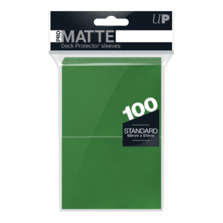 UP PRO-Matte Deck Protector Sleeves Green - 100