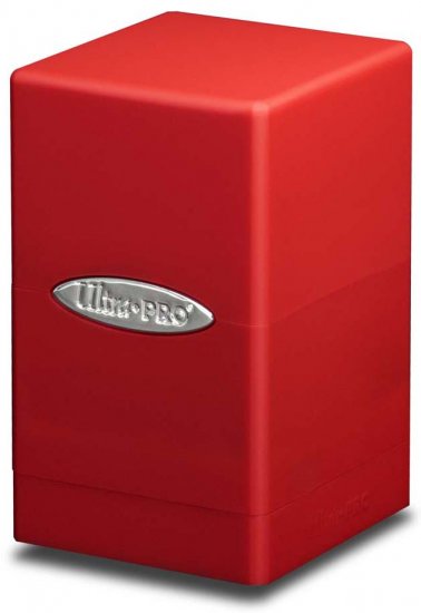 UP - Deck Box - Satin Tower - Czerwone