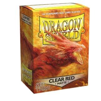 Dragon Shield Matte Sleeves - Clear Red 100