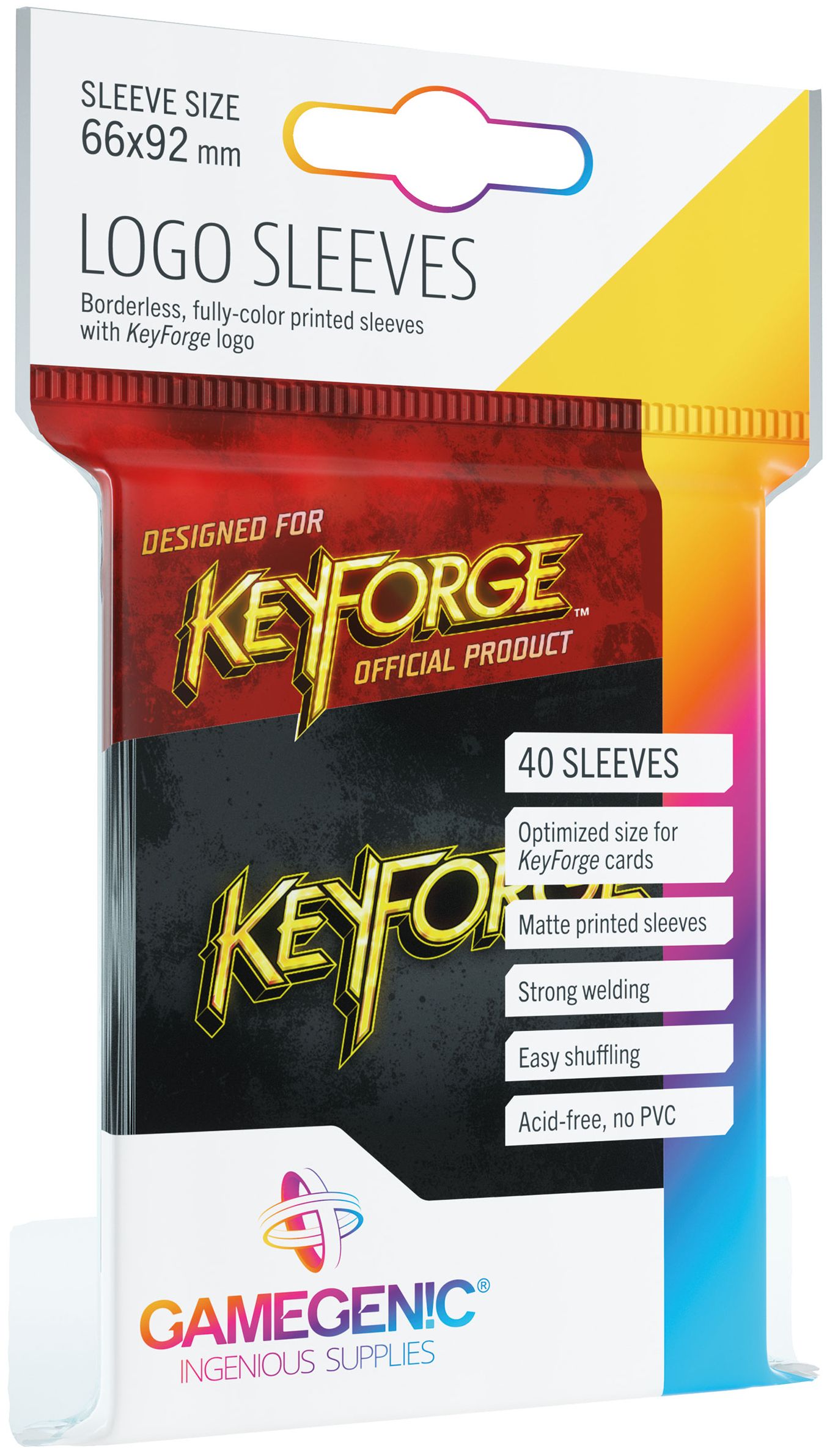 Gamegenic: Keyforge - Logo Sleeves Black