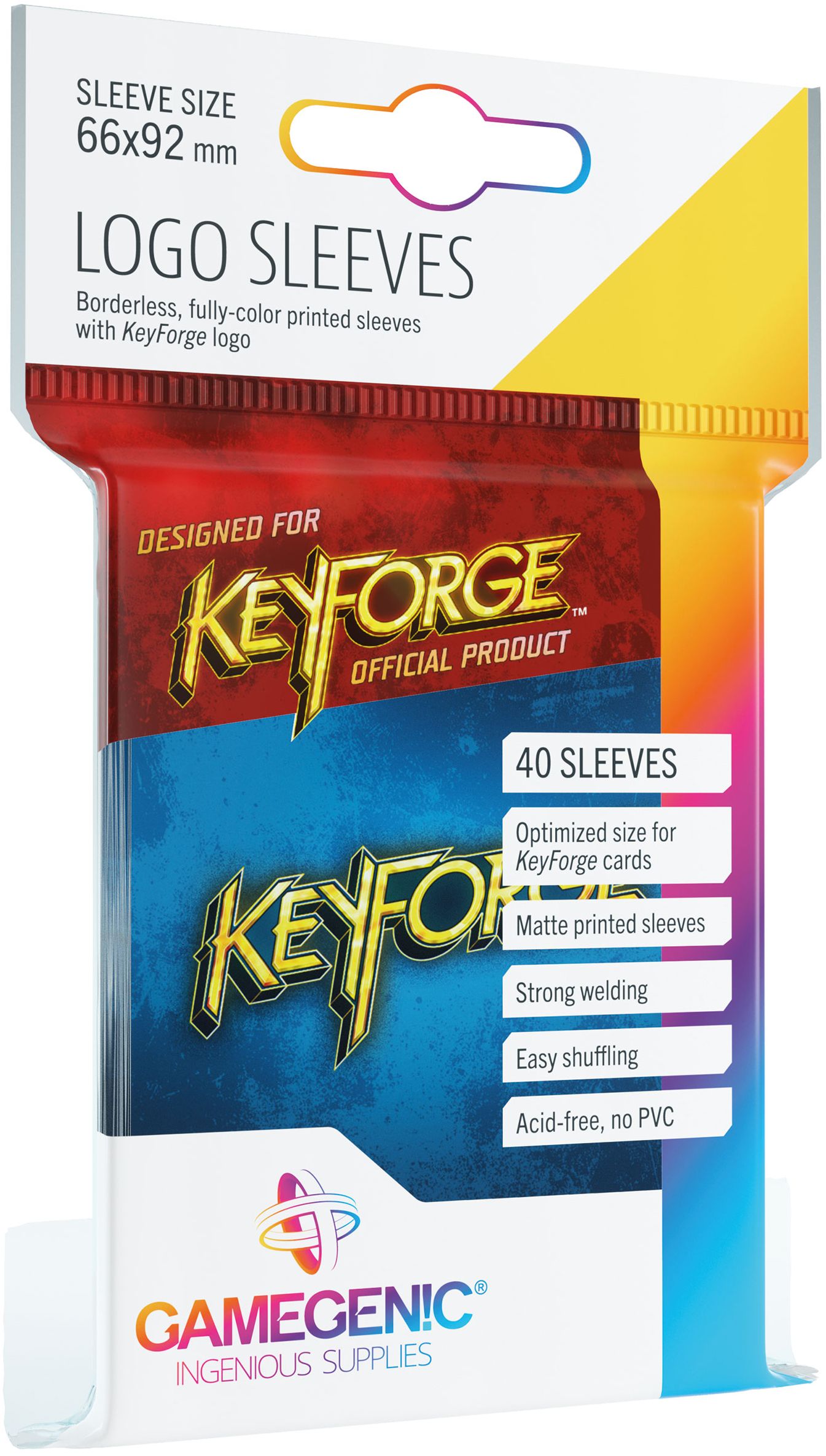 Gamegenic: Keyforge - Logo Sleeves Blue