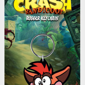 Crash Bandicoot Rubber Keychain - Extra Life