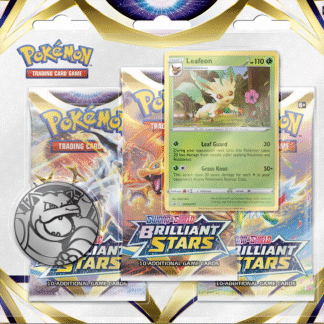 Pokemon TCG: Brilliant Stars 3pack Blister Leafeon