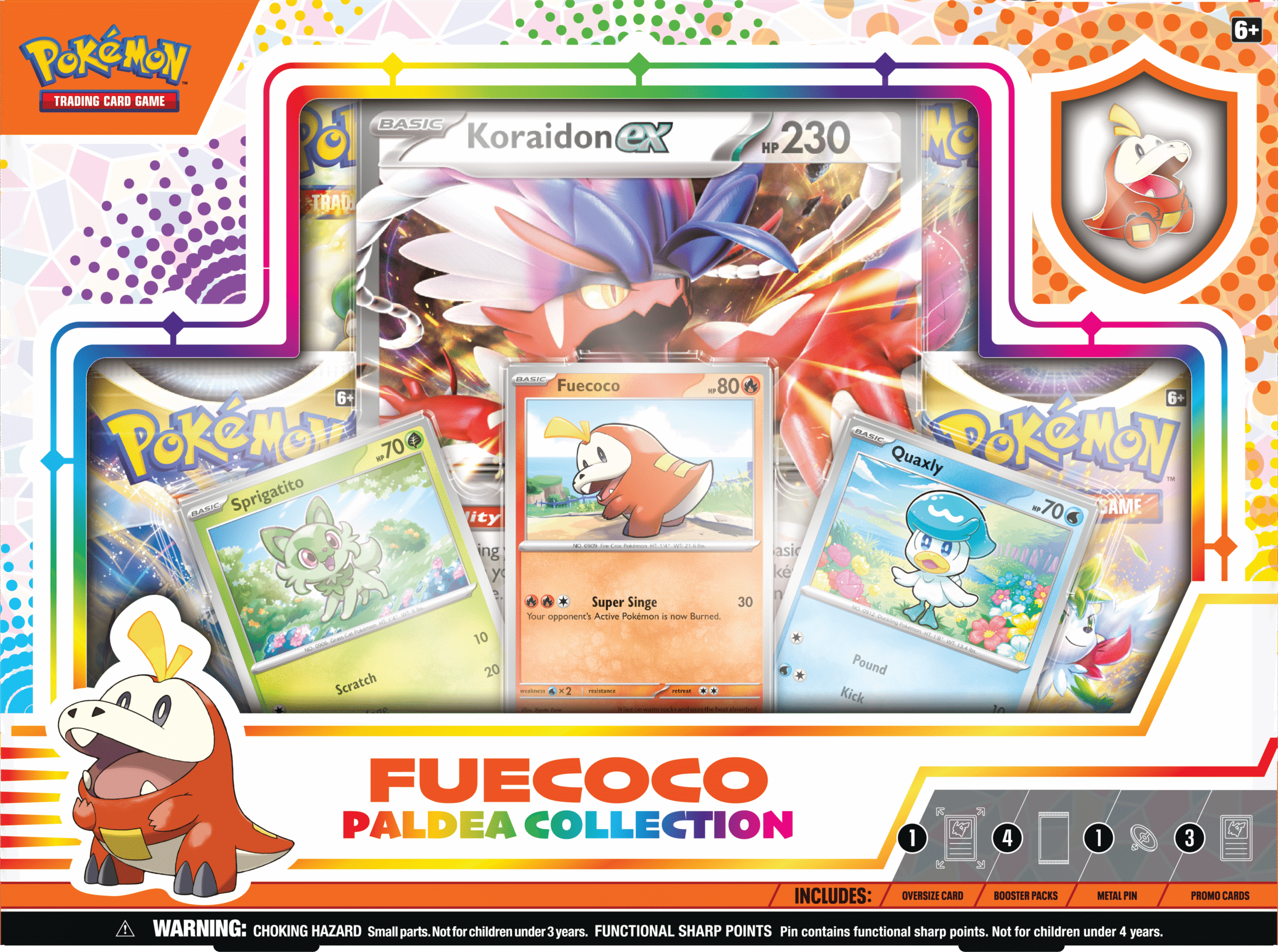 Pokemon TCG: Paldea Pin Box Fuecoco