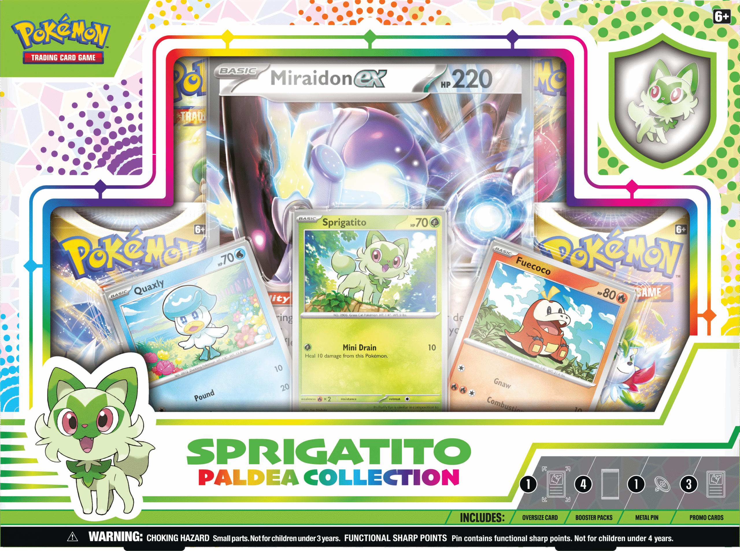 Pokemon TCG: Paldea Pin Box Sprigatito