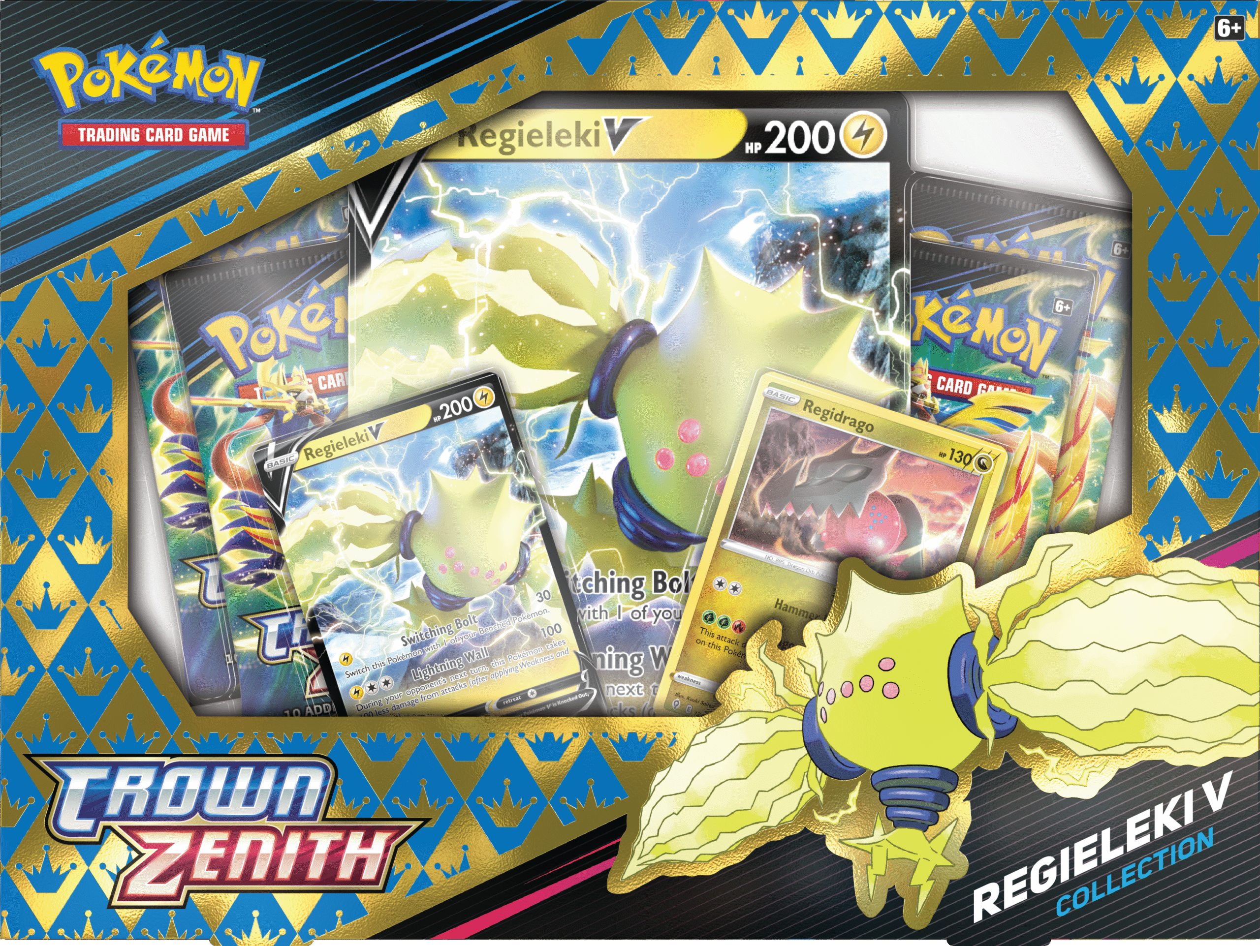 Pokemon TCG: Crown Zenith V box Regieleki