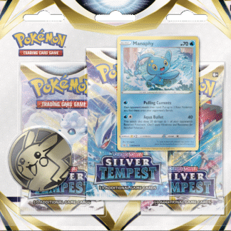 Pokemon TCG: Silver Tempest 3pack Blister Manaphy