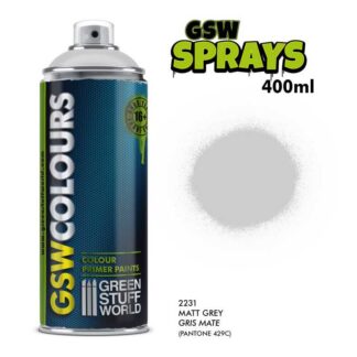 GSW - SPRAY Primer Colour Matt Grey 400ml