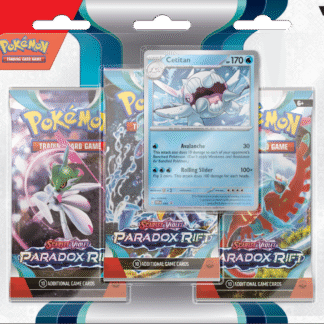 Pokemon TCG: SV04 3-Pack Blister Cetitan