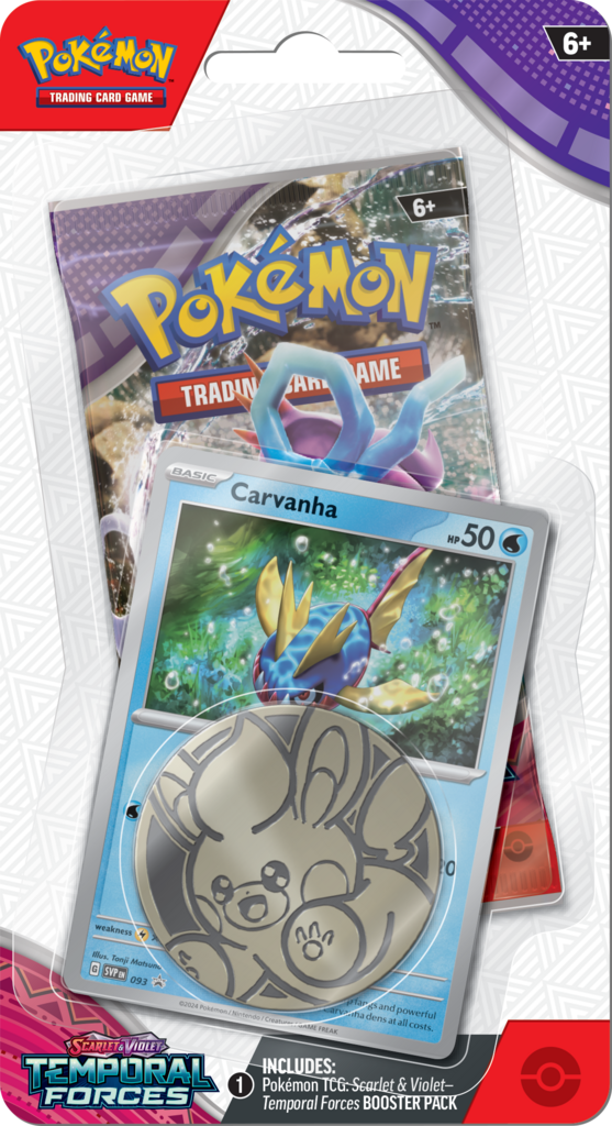 Pokemon TCG: SV05 Temporal Forces Ch Bl. Carvanha