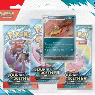 Pokemon TCG: SV09 3-Pack Blister - Scrafty