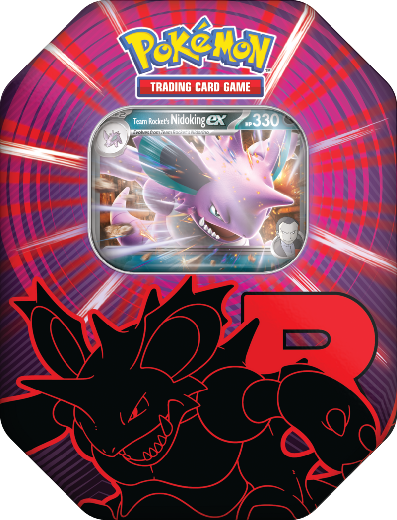 Pokemon TCG: Team Rocket Tin - Nidoking ex