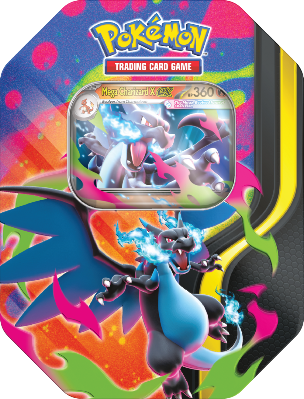 Pokemon TCG: Mega Charizard Tin - Mega Charizard X